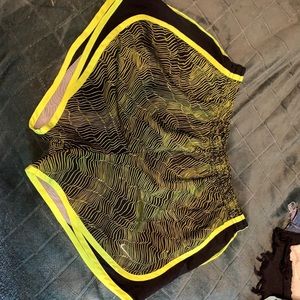 Nike (Medium) Dri-Fit Shorts / Black, Neon Green